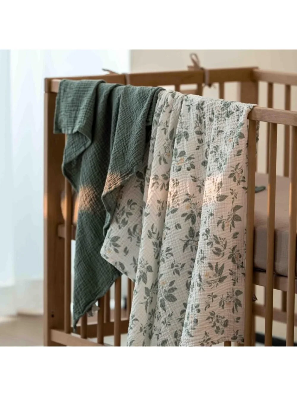 Ultra Soft Muslin Swaddle Blankets for Newborns, 3-Pack, 100% Cotton, Large